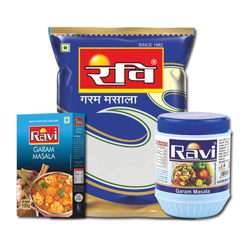 Ravi Blue Garam Masala Pouch/Jar